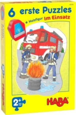 HABA 305236 6 Erste Puzzles - Im Einsatz (Kinderpuzzle)