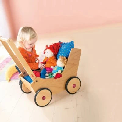 HABA 1624 Puppenwagen Natur 4 HABA 1624 Puppenwagen Natur – Bild 2