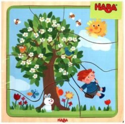 HABA 302529 Holzpuzzle Lieblingsjahreszeit