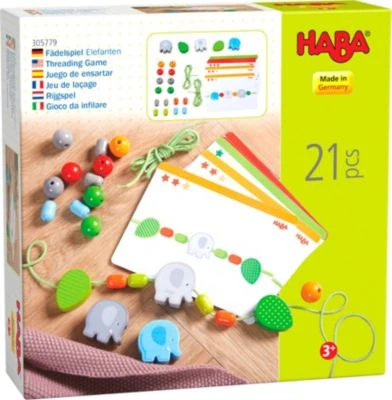 HABA 305779 Fädelspiel Elefanten 3 HABA 305779 Fädelspiel Elefanten