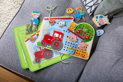 HABA 305289 Fädelspiel Bauernhof 8 HABA 305289 Fädelspiel Bauernhof – Bild 6