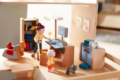 HABA 306155 Little Friends – Puppenhaus-Möbel Arbeitszimmer 4 HABA 306155 Little Friends – Puppenhaus-Möbel Arbeitszimmer – Bild 2