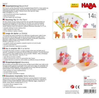HABA 306707 Stapelspielzeug Bauernhof 4 HABA 306707 Stapelspielzeug Bauernhof – Bild 2