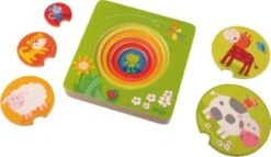 HABA 301647 Holz-Lagenpuzzle Bauernhof