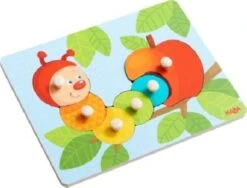 HABA 303189 Greifpuzzle Raupe Mina