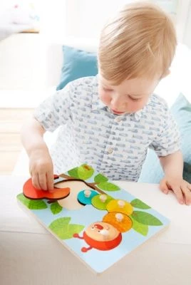 HABA 303189 Greifpuzzle Raupe Mina 4 HABA 303189 Greifpuzzle Raupe Mina – Bild 2