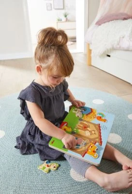 HABA 303179 Greifpuzzle Mit Geräuschen "Auf Dem Land" 4 HABA 303179 Greifpuzzle Mit Geräuschen "Auf Dem Land" – Bild 2