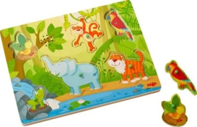 HABA 303181 Greifpuzzle Mit Geräuschen "Im Dschungel" 3 HABA 303181 Greifpuzzle Mit Geräuschen "Im Dschungel"