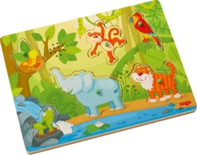 HABA 303181 Greifpuzzle Mit Geräuschen "Im Dschungel" 5 HABA 303181 Greifpuzzle Mit Geräuschen "Im Dschungel" – Bild 3