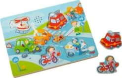 HABA 303180 Greifpuzzle Mit Geräuschen "In Der Stadt"